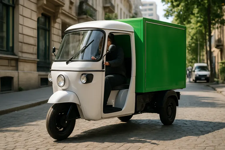 Elektrische tuktuks voor stedelijke bezorging